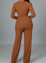 Load image into Gallery viewer, Coffee Flare Bottoms Pants Set (New Arrivals)
