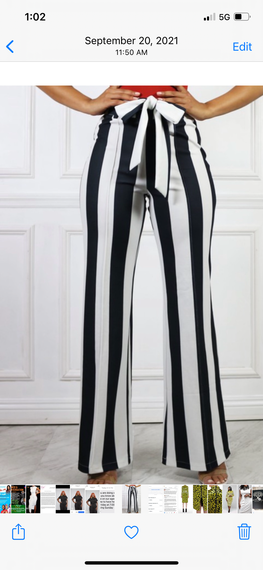 Stripe Me Down Pants